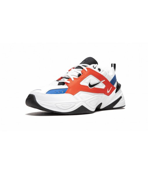 nike m2k tekno white black orange