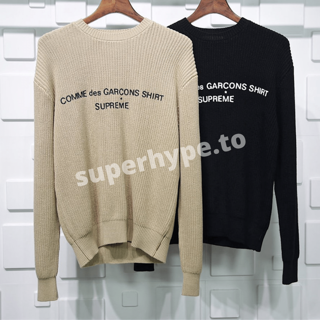 Supreme Comme Des Garcons Shirt Sweater Super Hype