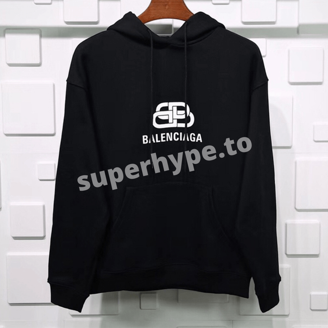 balenciaga bb hoodie black