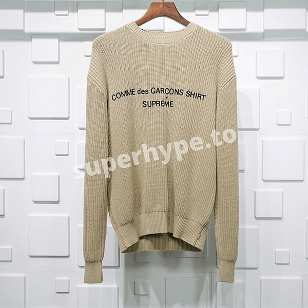 supreme comme des garcons knit